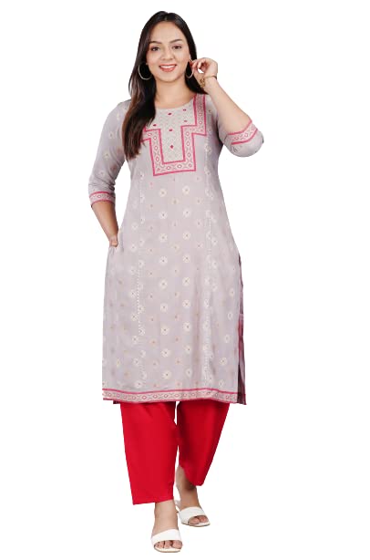 Capua  Casual Printed Rayon Kurta pant set