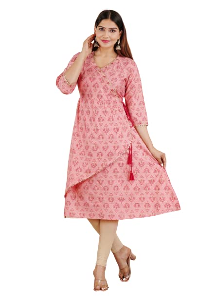 Capua  Women Rayon Floral Printed Embroidered Flared Kurta (MB-073)