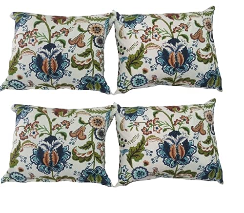 Cotton Cushon Microfiber Pillow Set of 4 Car Bed Chair etc.(40 x48 cm Cushion, Multy) Cushion Car Bed Sofa