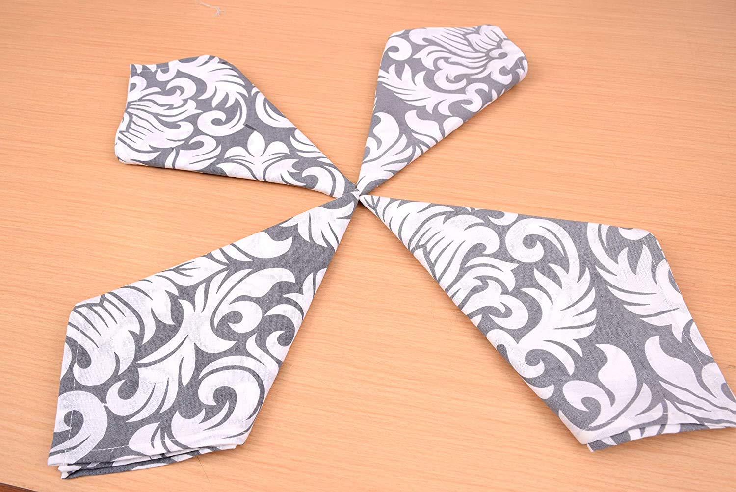 Textiles Dining Table Napkins Printed Napkin Set Cotton Dining Table Napkin Set