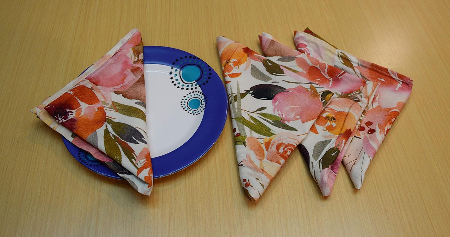 Cotton Dining Table Napkins Kitchen Napkin/Table Linen/Dinning Table Napkin (18X18 inch 6 Pcs)