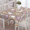 CAPUA Pure Cotton Printed Table Cover. (Multi Yellow)