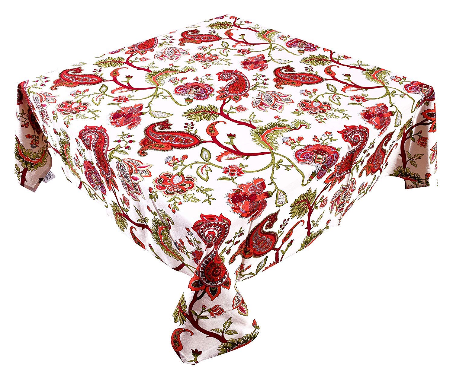 Cotton Floral Printed Dining Table Cover