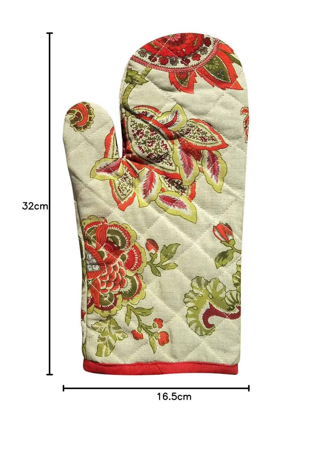 100% Cotton Padded Oven Gloves &Pot Holder