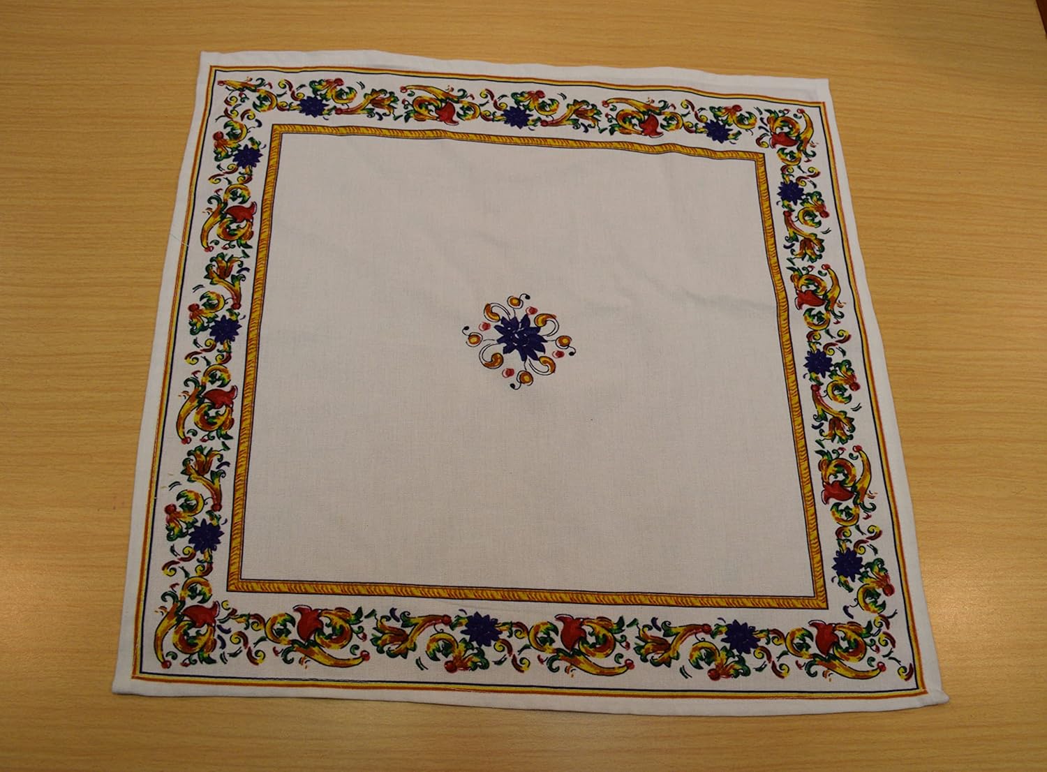 Cotton Dining Table Napkins Kitchen Napkin/Table Linen/Dinning Table Napkin (18X18 inch 6 Pcs) White
