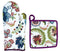 Cotton Heat Proof Microwave Oven Gloves & Heating Pad Combo (Multi-30)