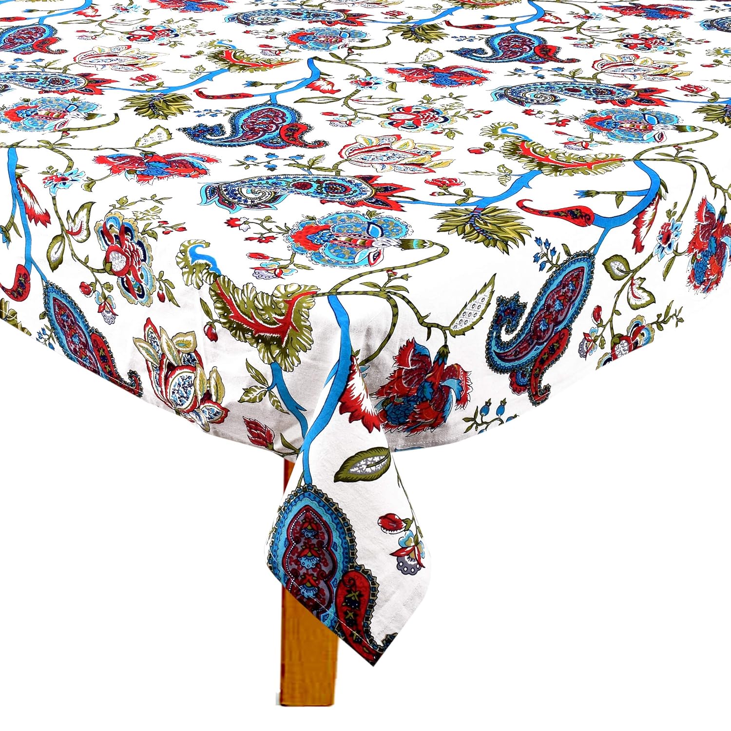 Table Cloth Cotton Table Cover Floral Print Dining Tablecloth Tea/Coffee Table Cover Center Table Cover Hotel Table Cover