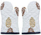 Microwave Pad Heat Proof Hand Gloves in Set of 2 Oven (Multicolor)