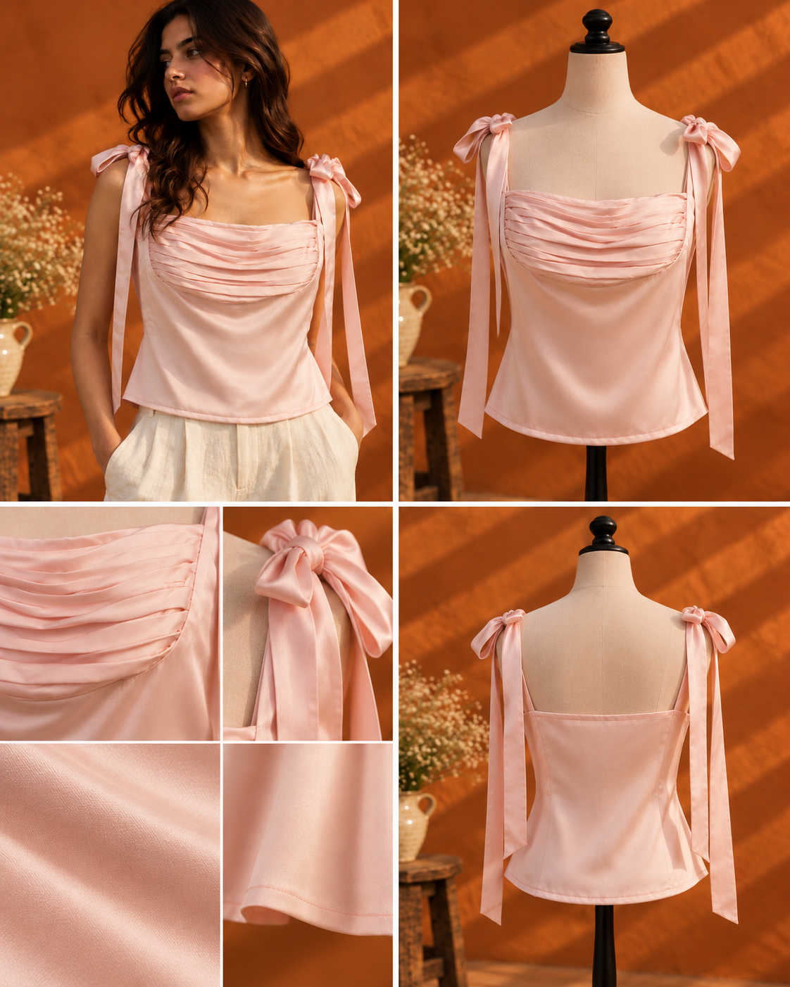 Pleated Cami
