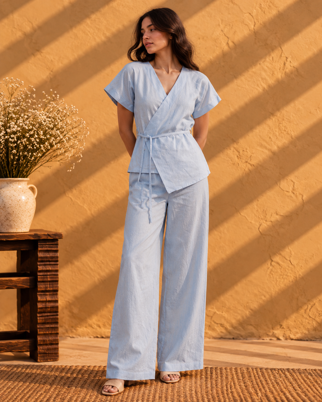 Chambray Wrap Co-ord