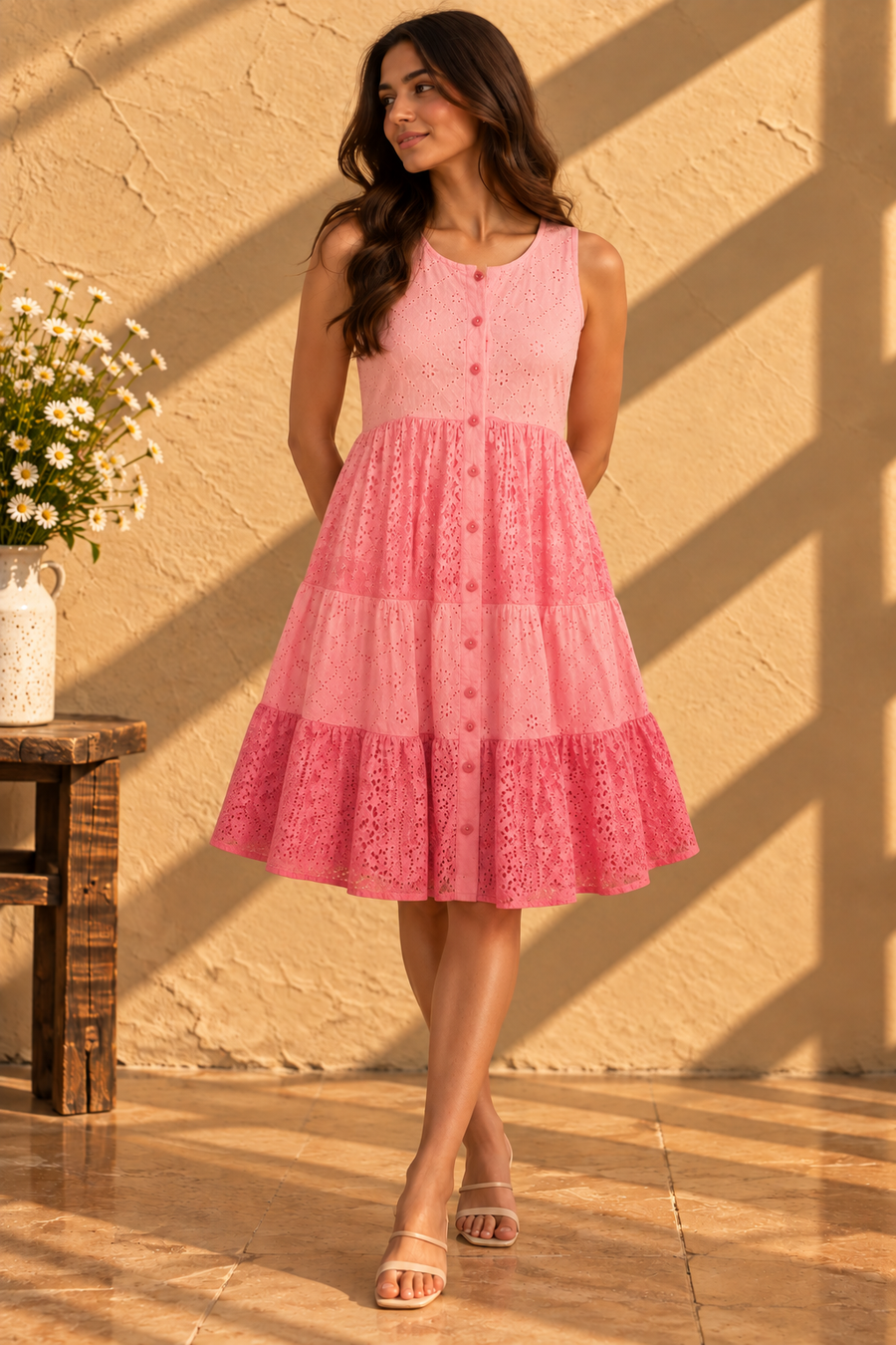 Pink Lace Dress