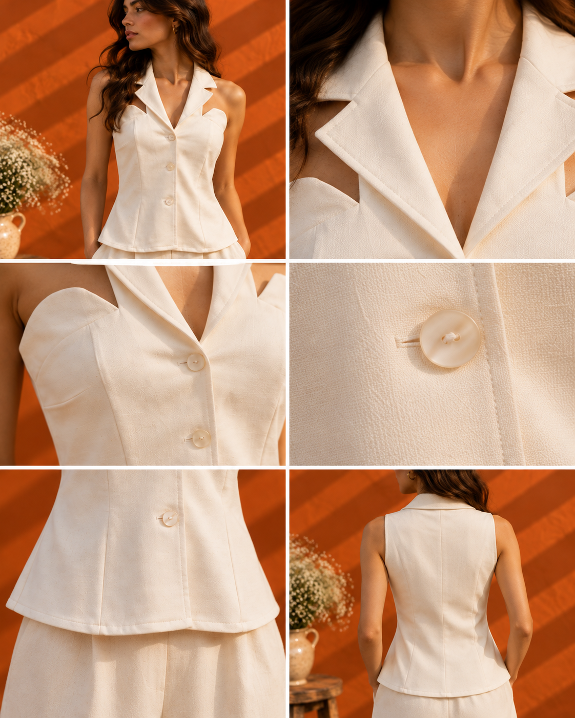 Cutout Collar Top