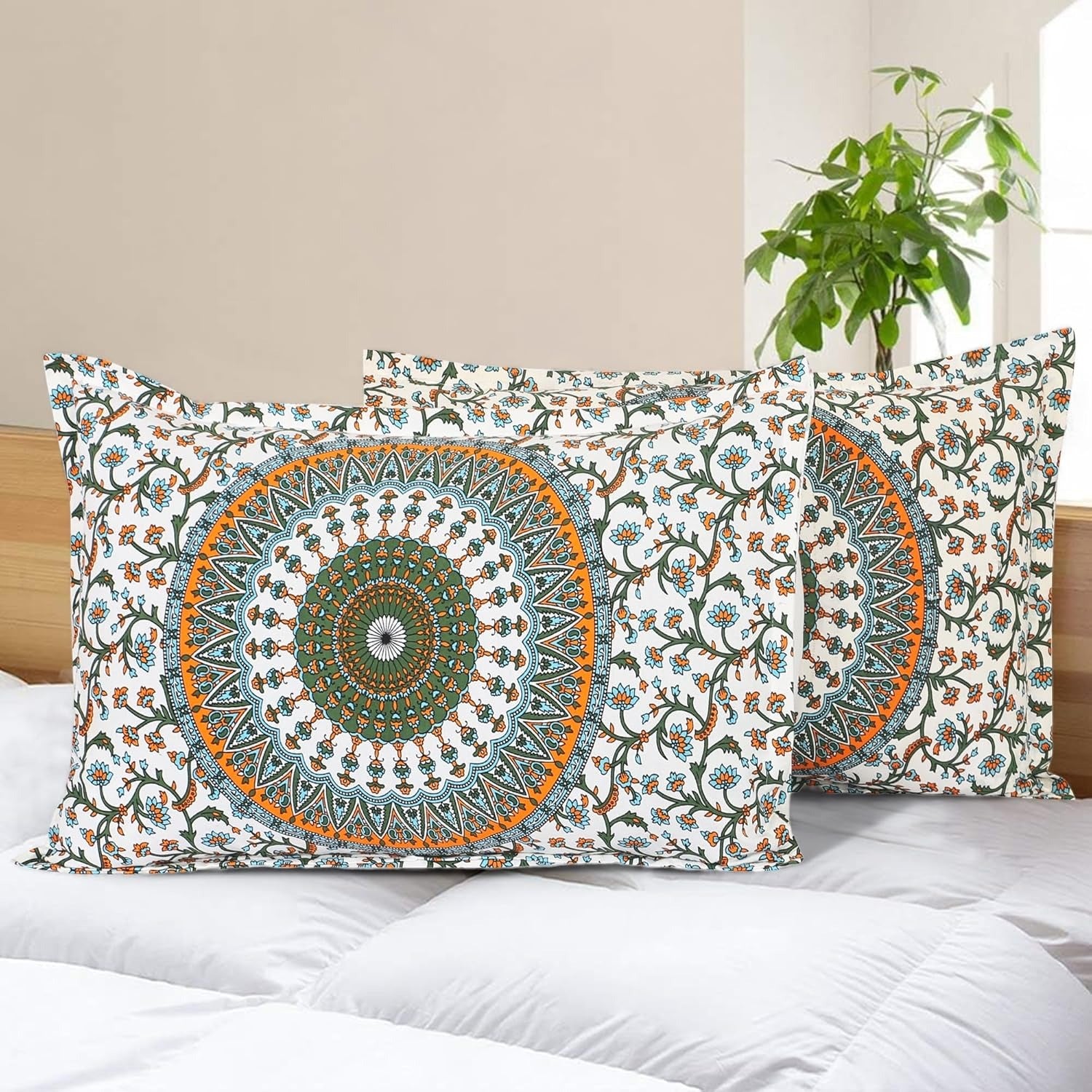 Pure Cotton Printed Pillow Cover, Size- 18x28 inch.