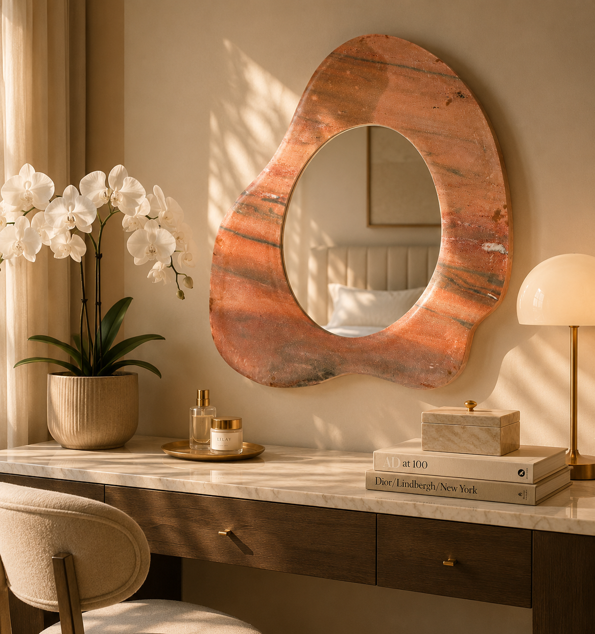 Terracotta Drift Mirror